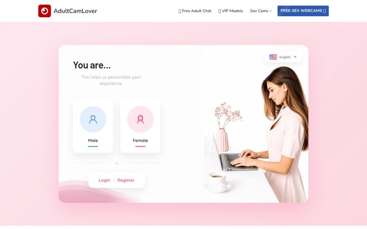 Screenshot of adultcamlover.com