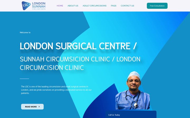 Screenshot of adultcircumcisionlondon.com