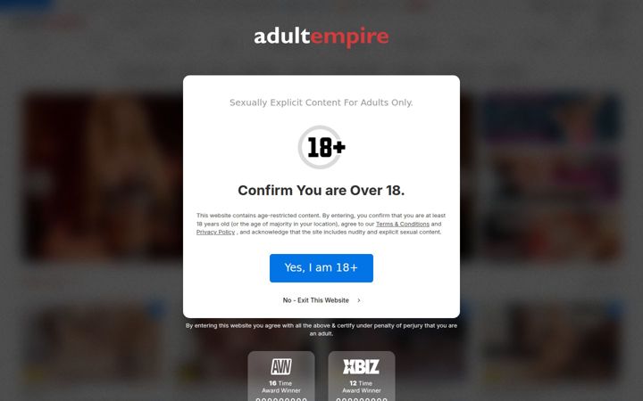 Screenshot of adultdvdempire.com