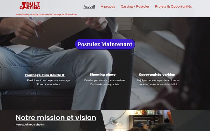 Screenshot of adultecasting.com