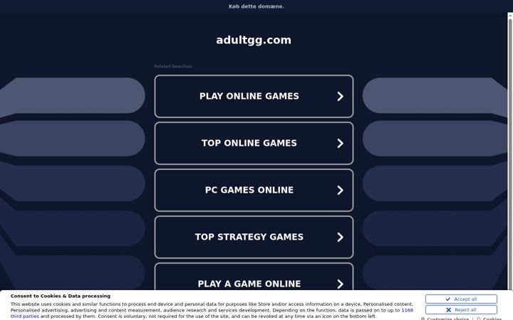 Screenshot of adultgg.com