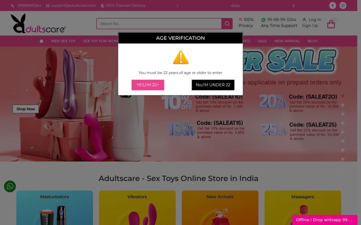 Screenshot of adultscare.com