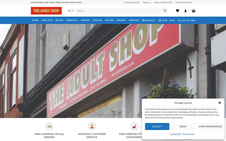 Screenshot του adultshopbury.co.uk