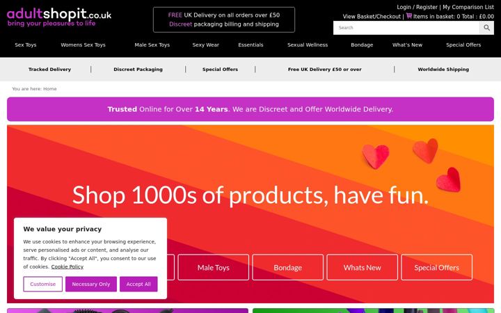 Screenshot του adultshopit.co.uk
