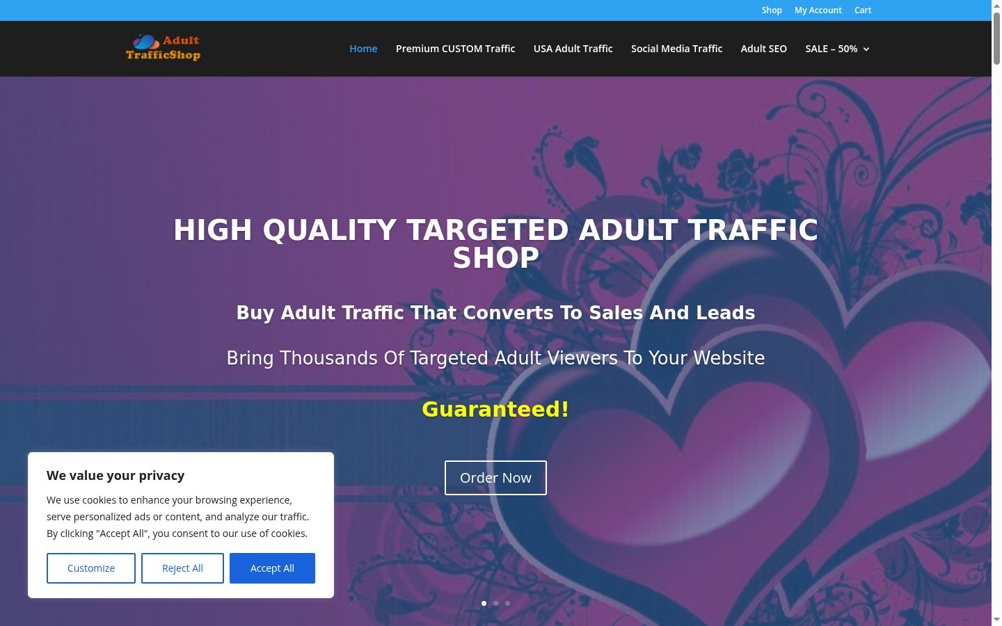 Screenshot tal-banner tal-kunsens muri qabel kwalunkwe interazzjoni