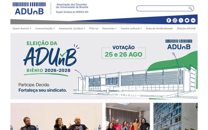 Screenshot of adunb.org