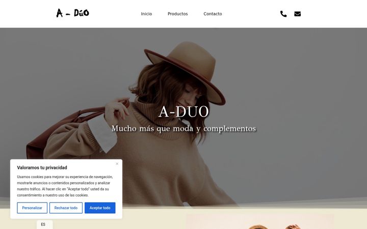 Screenshot of aduomoda.com