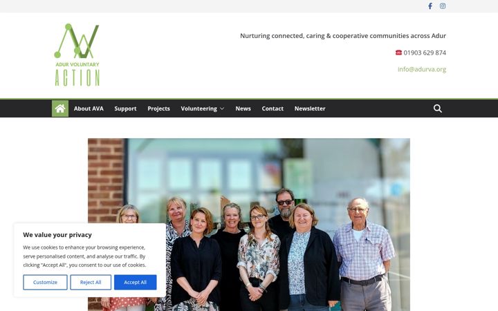 Screenshot of adurva.org