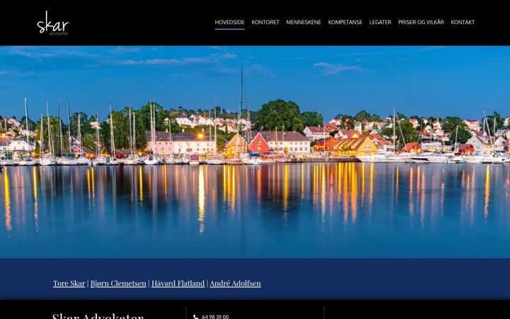 Screenshot of adv-vestby.no