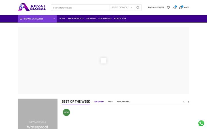 Ekraanipilt saidist advalglobal-gh.com