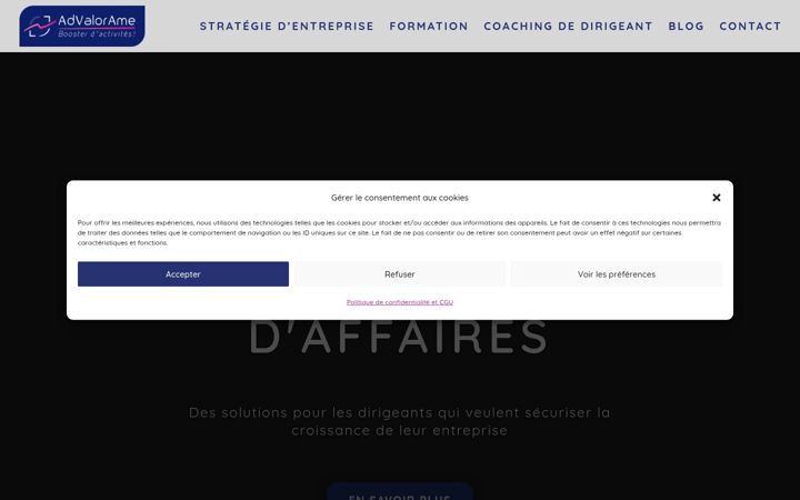 Screenshot of advalorame.fr