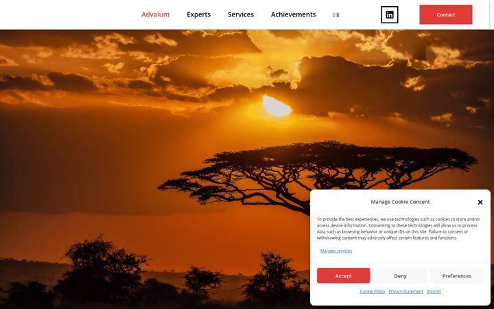 Screenshot of advalum.com