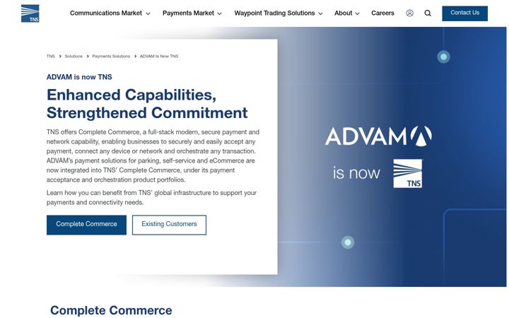 Screenshot of advam.com