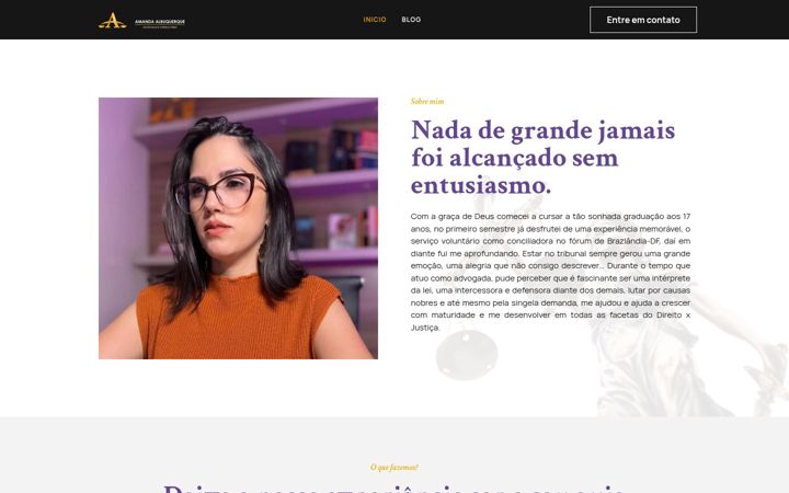 Ekraanipilt saidist advamandaalbuquerque.com