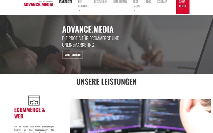 Képernyőkép: advance-media.de