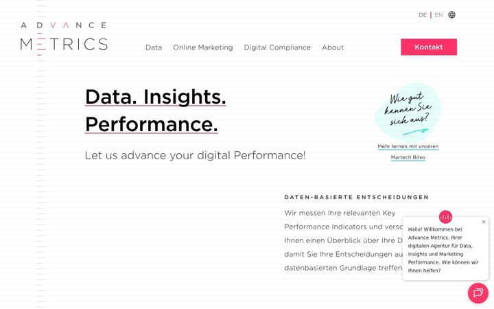 Screenshot of advance-metrics.com