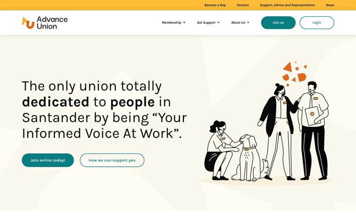 Screenshot of advance-union.org