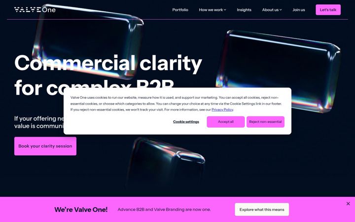 Screenshot of advanceb2b.com