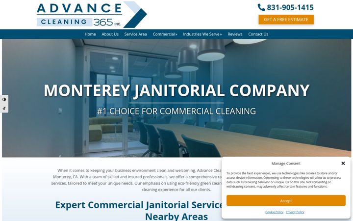 Képernyőkép: advancecleaning365.com