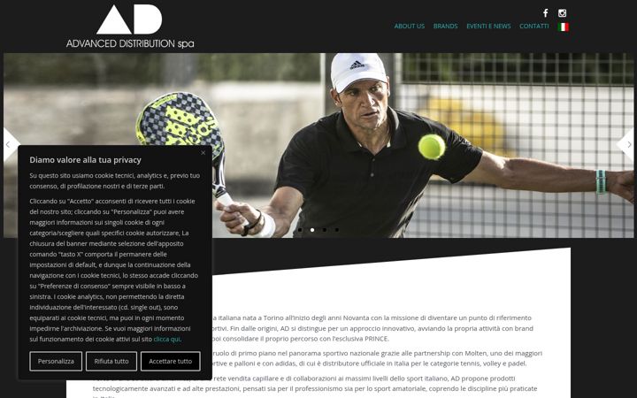 Screenshot of advanced-distribution.com