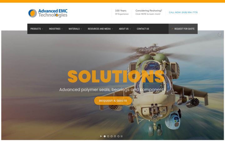 Екранна снимка на advanced-emc.com