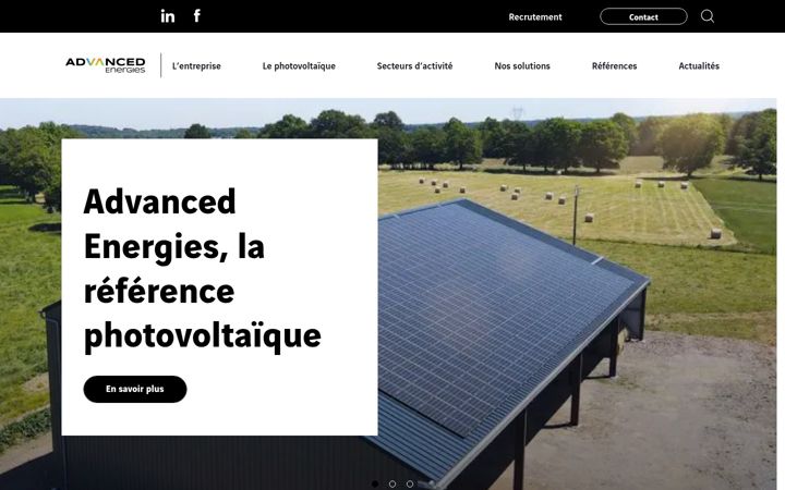 Екранна снимка на advanced-energies.com