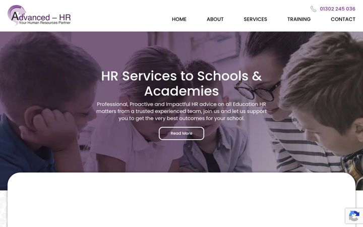 Screenshot of advanced-hr.co.uk