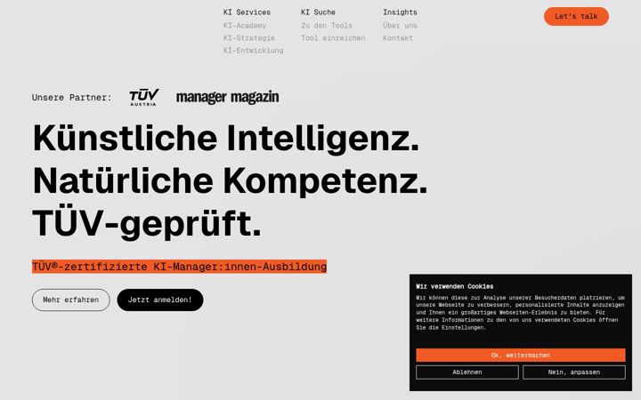 Screenshot of advanced-innovation.io