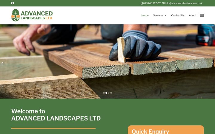 Screenshot of advanced-landscapes.co.uk