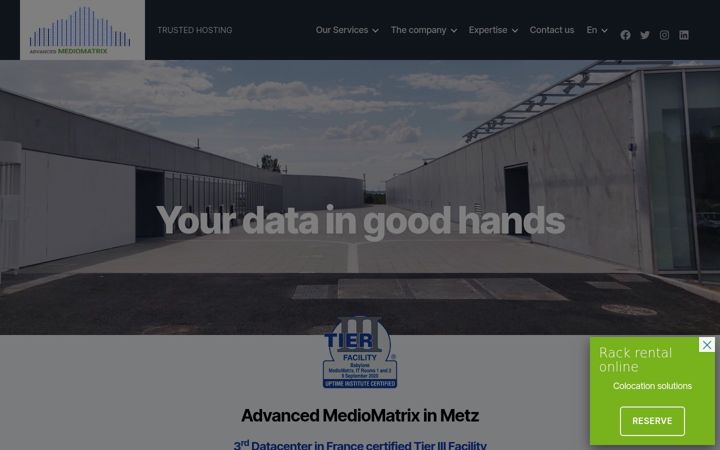 Екранна снимка на advanced-mediomatrix.com