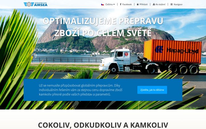 Screenshot of advancedairsea.com