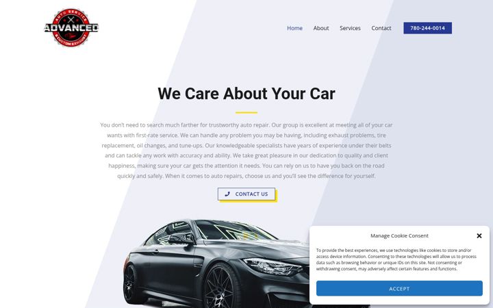 Screenshot of advancedautoservice.ca