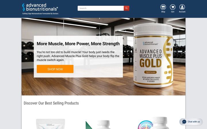 Screenshot of advancedbionutritionals.com