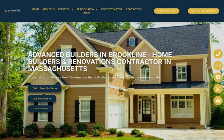 Screenshot of advancedbuildersco.com