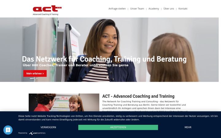 Screenshot of advancedcoachingandtraining.com