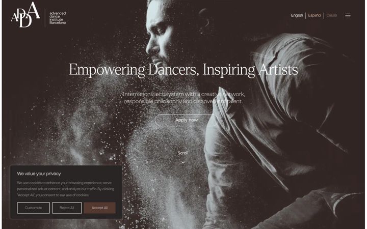 Screenshot di advanceddanceinstitute.com