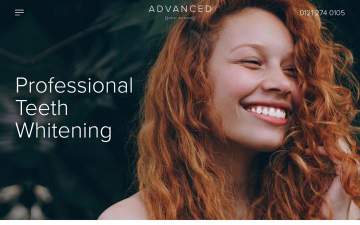 Ekrano kopija advanceddentalwhitening.co.uk