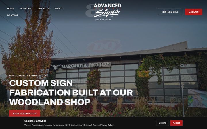 Screenshot of advancedelectricsign.com