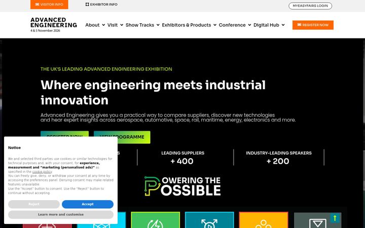 Screenshot di advancedengineeringuk.com