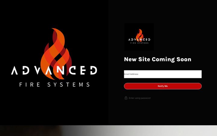 Screenshot of advancedfiresystems.co.uk