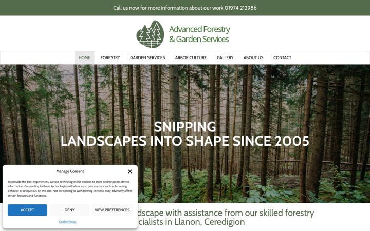 Screenshot von advancedforestry-gardenservices.co.uk