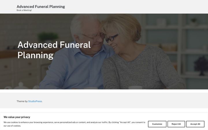 Screenshot of advancedfuneralplan.com