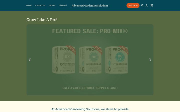 Screenshot of advancedgardening.org
