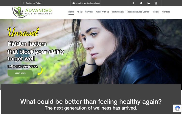 Capture d'écran de advancedholisticwellness.org