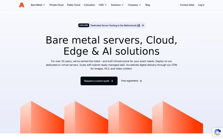 Kuvakaappaus sivustosta advancedhosting.com