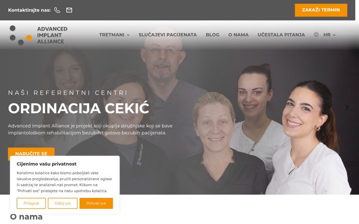 Kuvakaappaus sivustosta advancedimplantalliance.com
