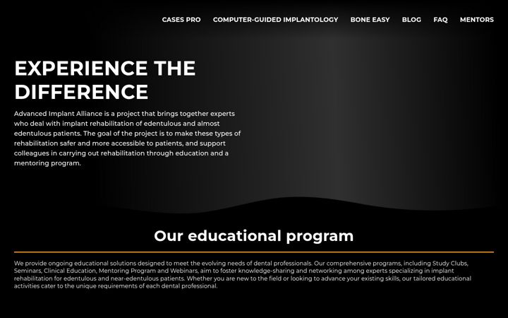 Screenshot ta' advancedimplantalliancepro.com