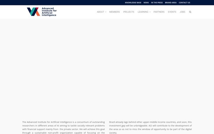 Screenshot of advancedinstitute.ai