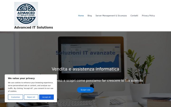 Screenshot von advanceditsolutions.it