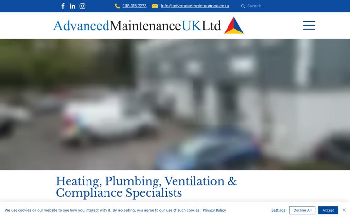 Screenshot ta' advancedmaintenance.co.uk